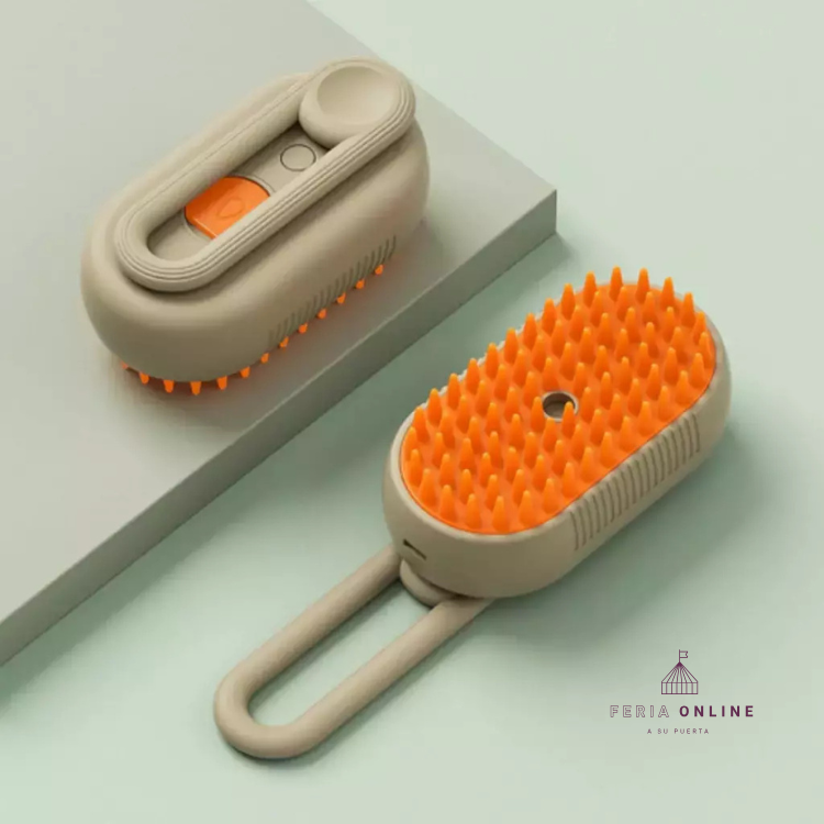 Cepillo Vaporizador Con Agarre para Mascotas