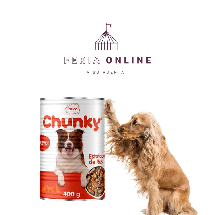Chunky DeliDog Comida Húmeda Estofado de Res