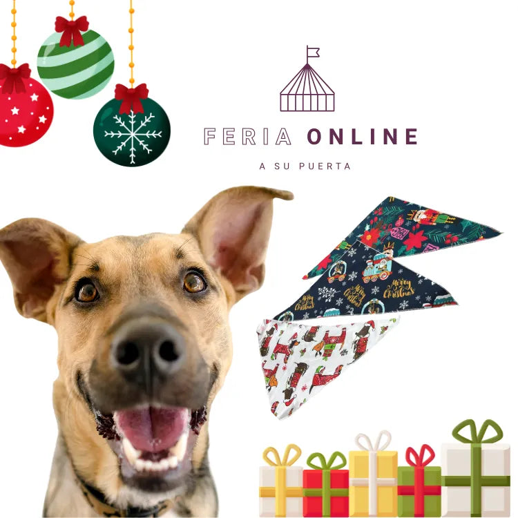 Pañoletas Navideñas Para Mascotas