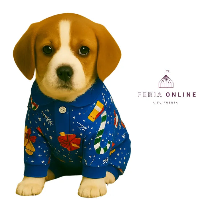 Camiseta De Navidad Estampada Para Mascotas