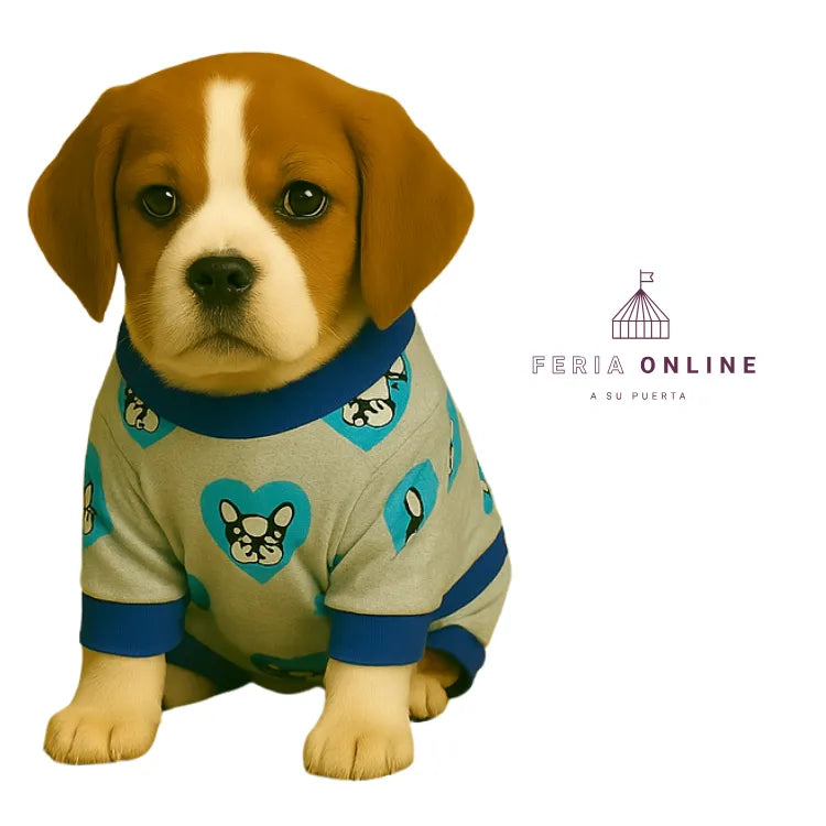 Pijama Cuerpo Completo En Algodón Para Mascota