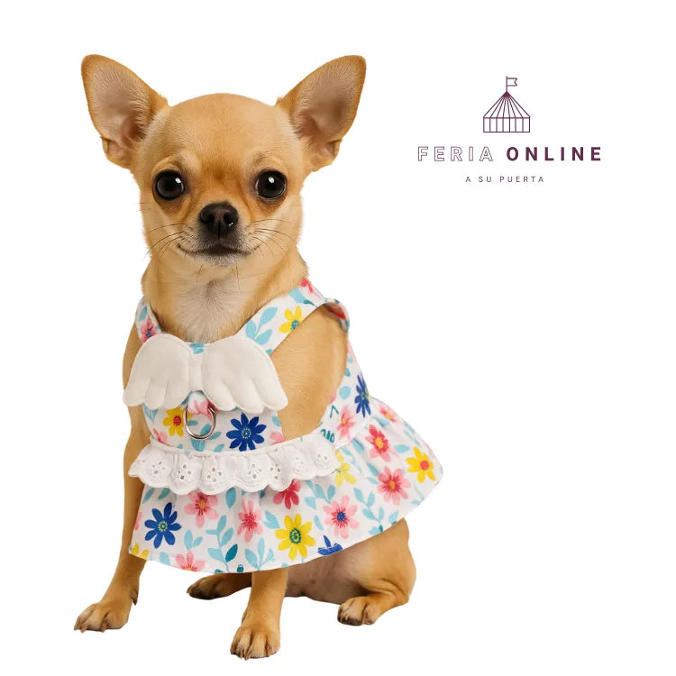 Vestido Con Alas Para Mascota