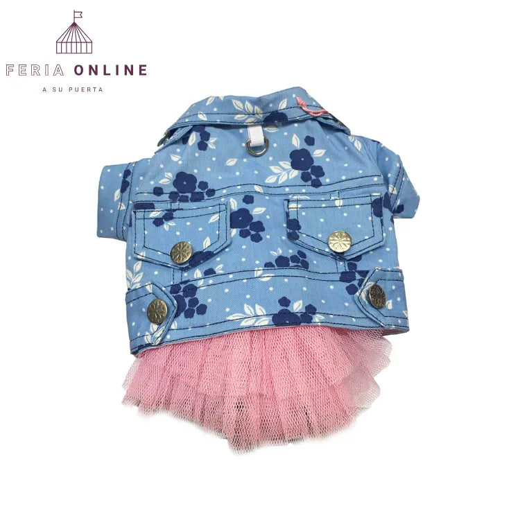 Vestido Tutú con Chaqueta para Mascotas