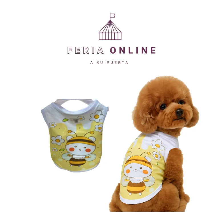 Camiseta Estampada Mascotas