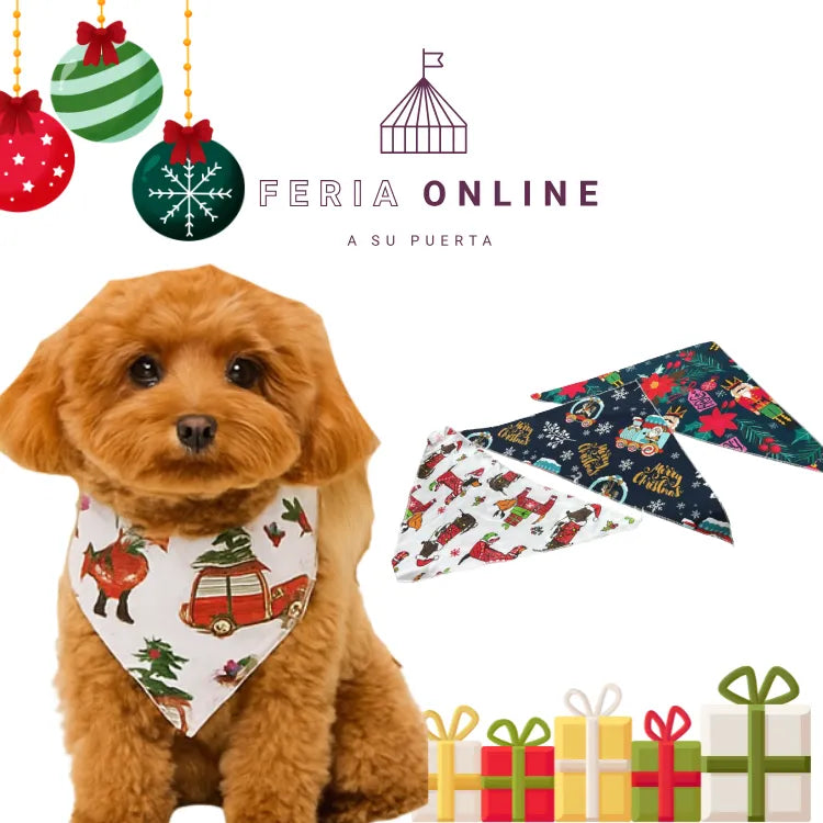 Pañoletas Navideñas Para Mascotas
