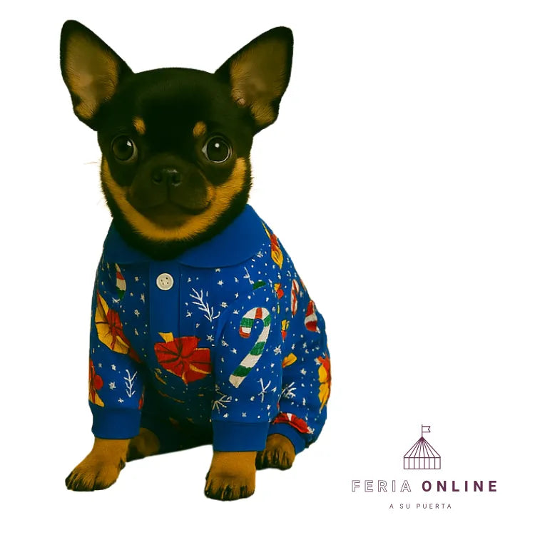 Camiseta De Navidad Estampada Para Mascotas