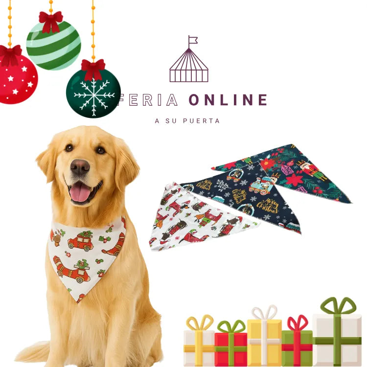 Pañoletas Navideñas Para Mascotas