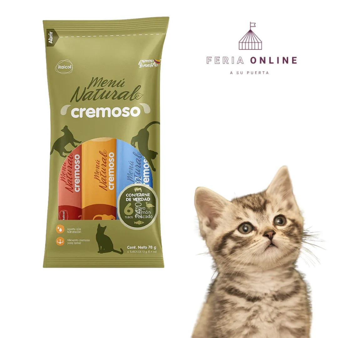 Menú natural cremoso sachet X6