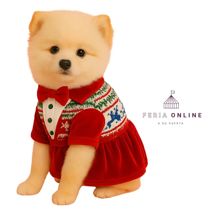 Vestido Chaleco Navidad