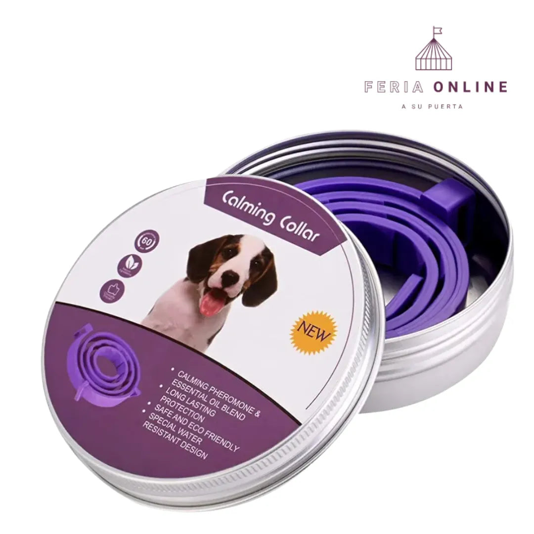 Collar calmante con feromonas para gatos y perros