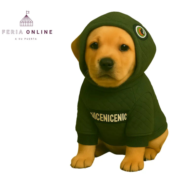 Buzo En Burda Con Bolsillo Unisex