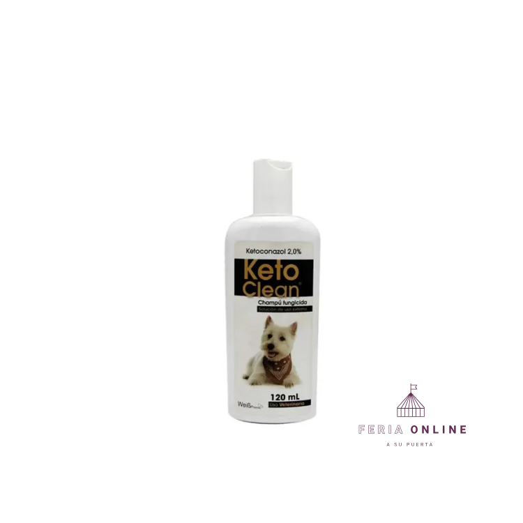 Shampoo Medicado Para Perros Keto Clean 120 ML