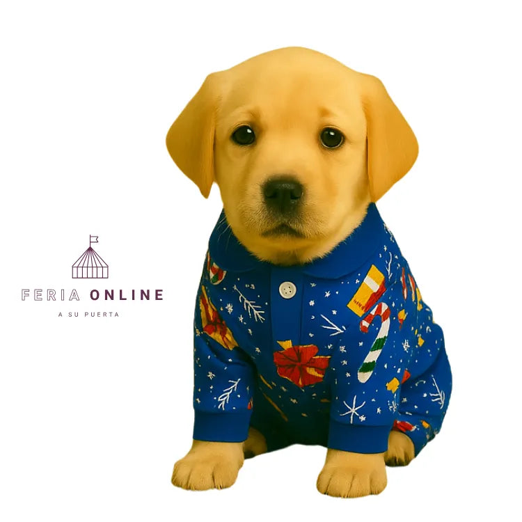 Camiseta De Navidad Estampada Para Mascotas