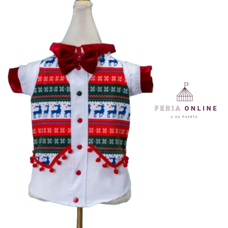 Camisa Chaleco Navidad
