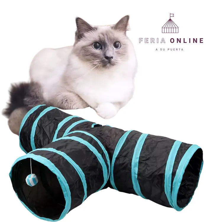 Tunel Para Gato Con Cuatro Salidas (Sin Pluma)