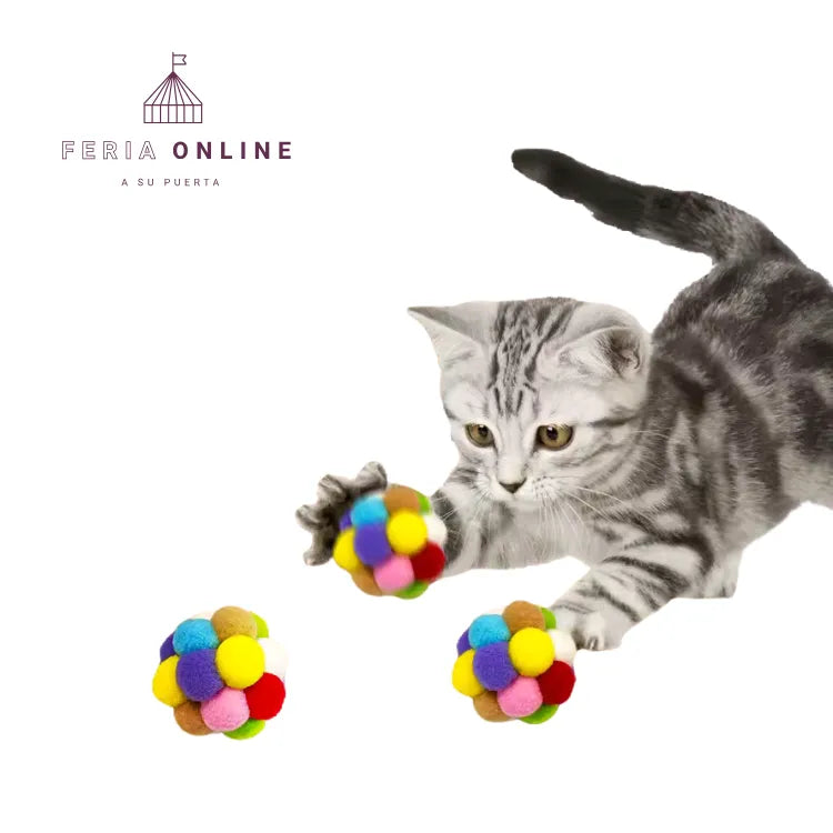 Pelota de Felpa para Gatos