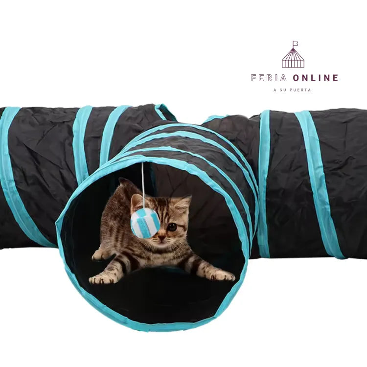 Tunel Para Gato Con Cuatro Salidas (Sin Pluma)