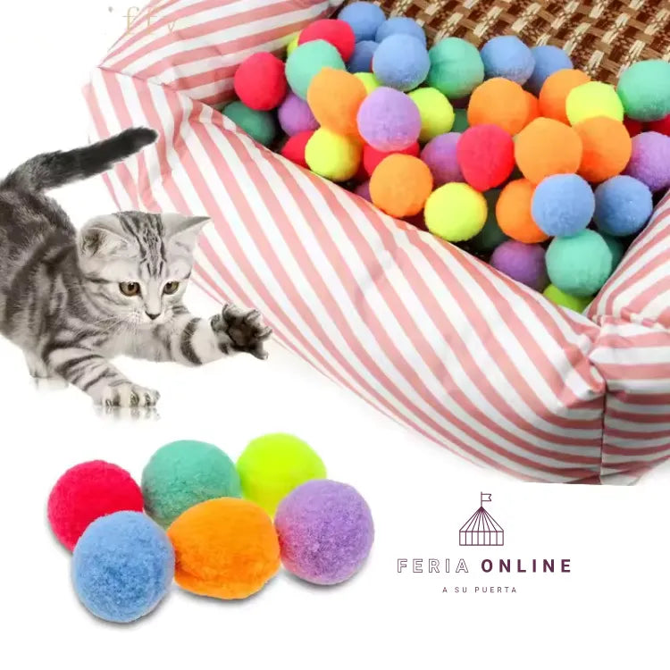 Pelotas Gato Bolsa x 9 Unidades
