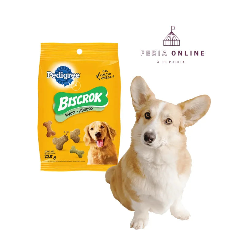 Snacks Para Perro Pedigree Galleta Biscrok Multi Adulto - 225 g