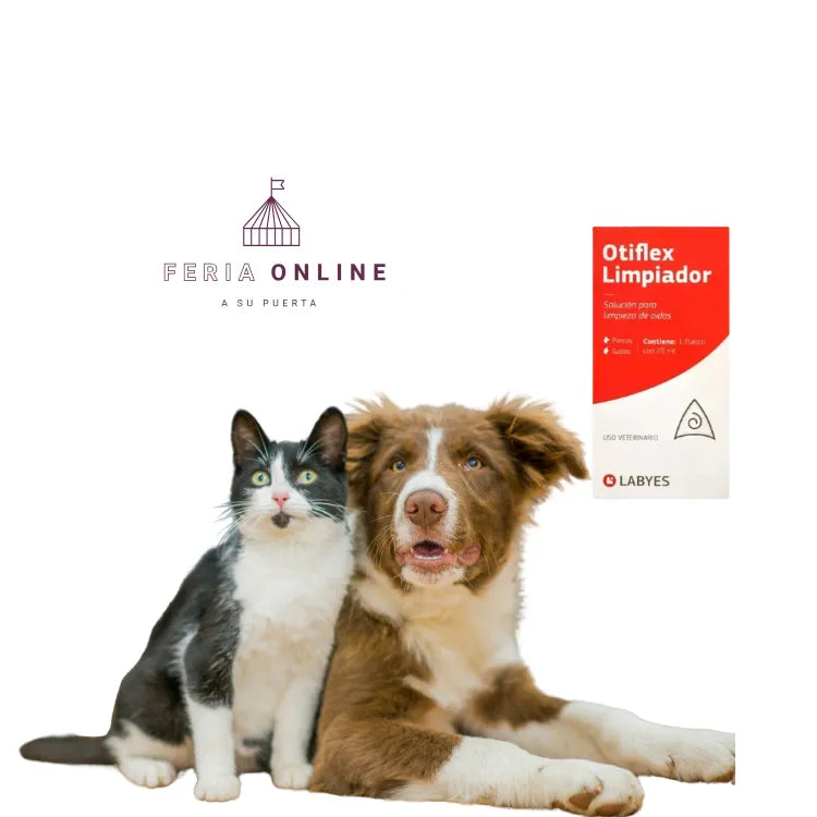 Limpiador De Oidos Perros Y Gatos Otiflex 25 ML