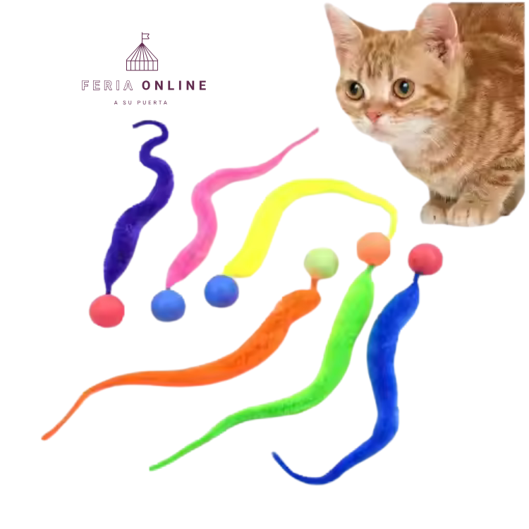 Bola con Gusanillo para Gatos