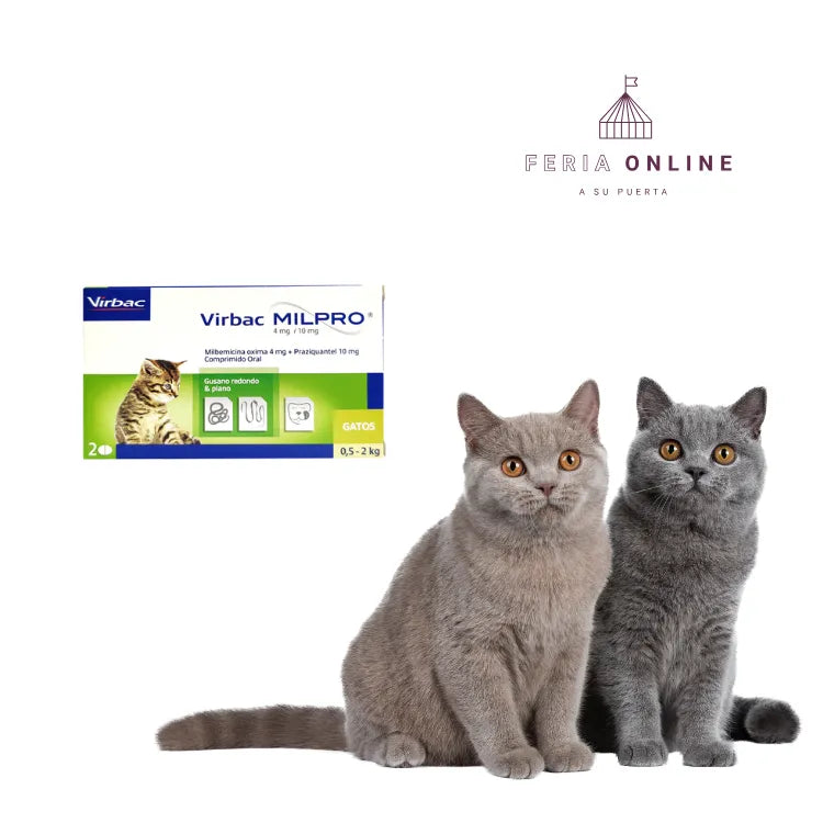 MILPRO 4mg/10mg - Endoparasiticida para Gatos