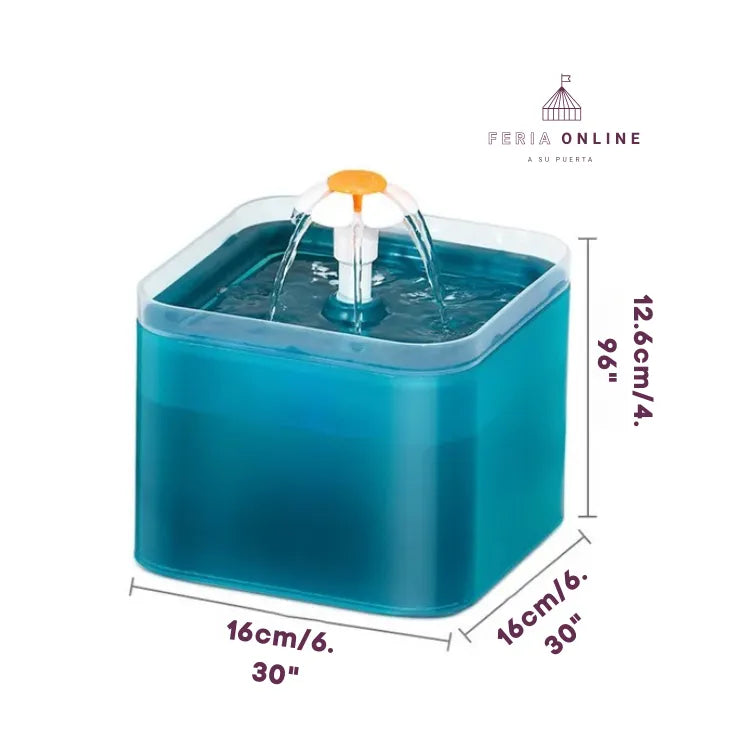 Fuente Flor Cuadrada 2,0 y 2.5 Litros