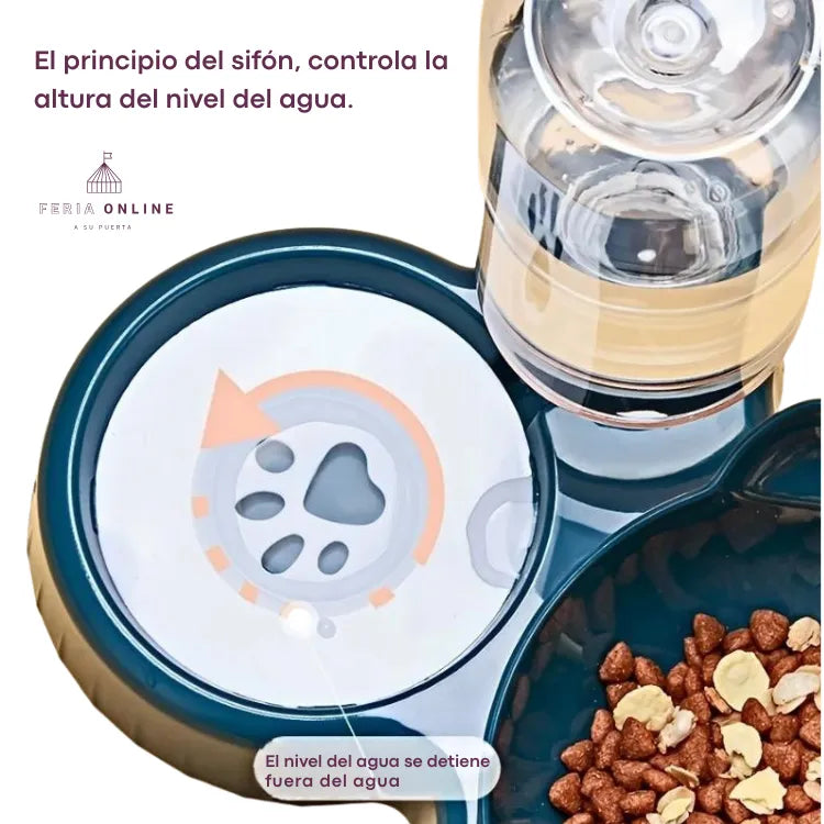 COMEDOR DISPENSADOR DE AGUA DOBLE