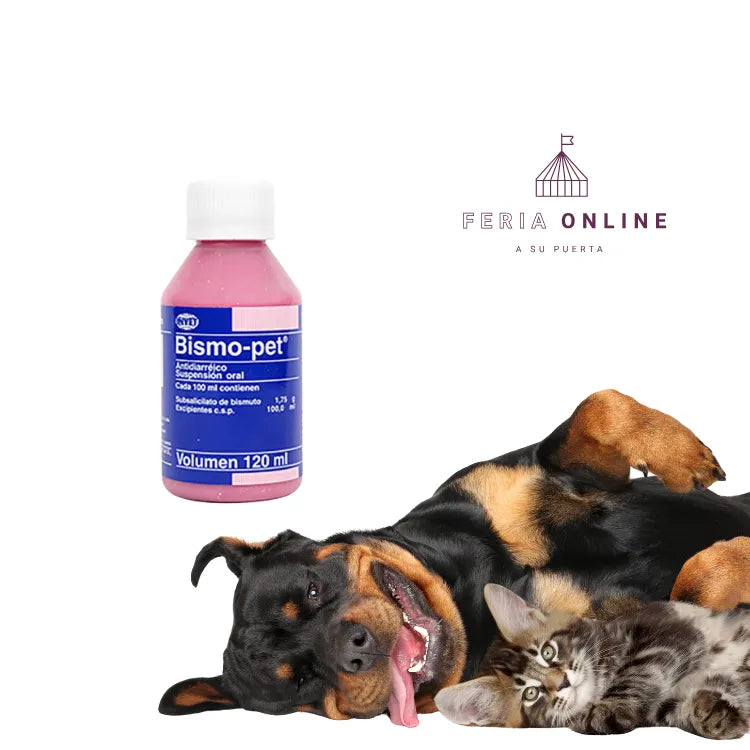 Antidiarreico Bismo Pet - 120 ML Para Perros Y Gatos