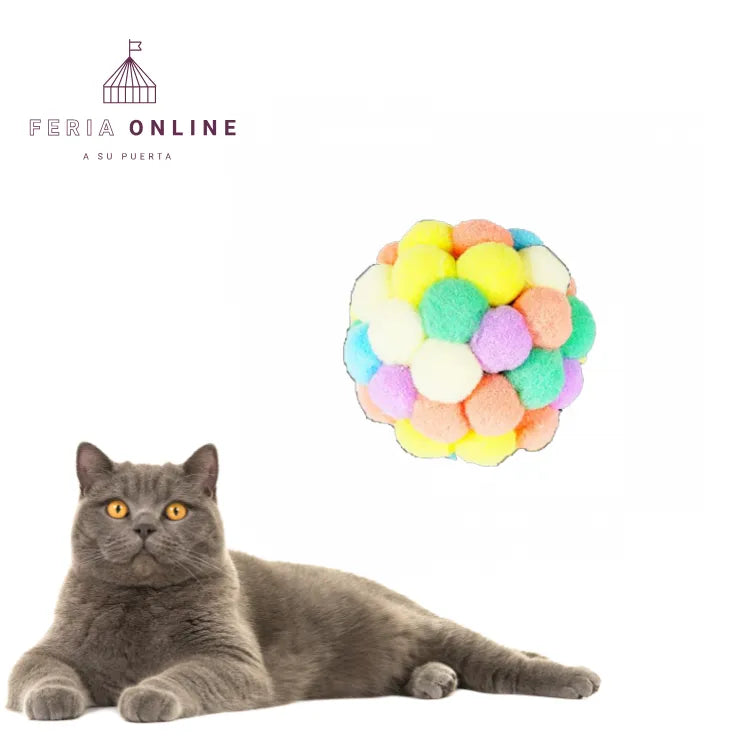 Pelota de Felpa para Gatos