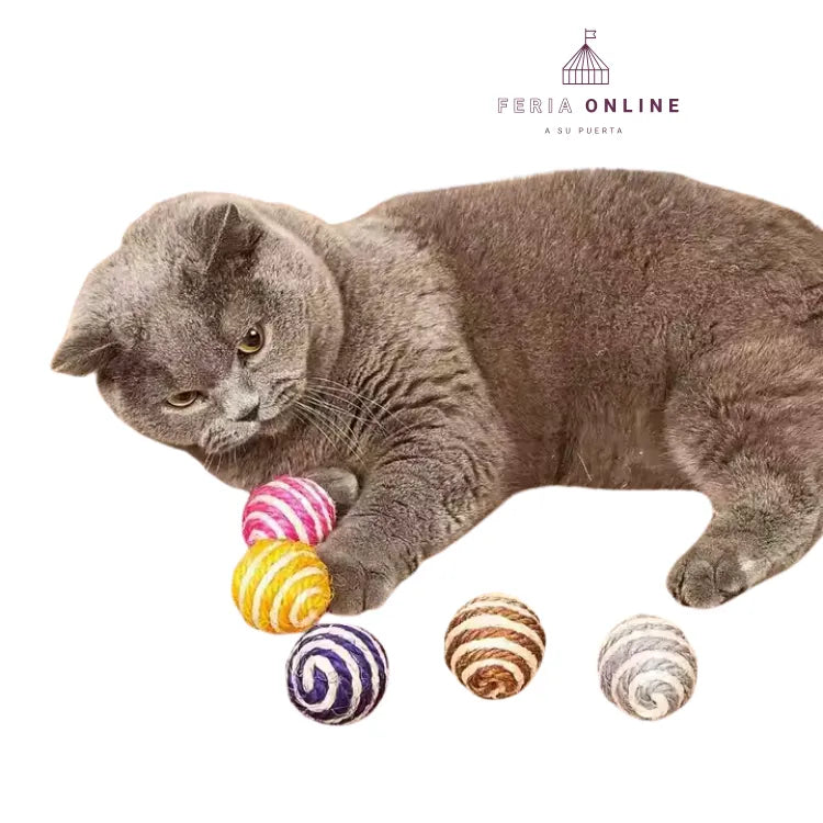 Juguete Pelota En Sisal Para Gato