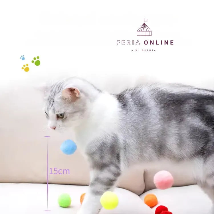 Pelotas Gato Bolsa x 9 Unidades