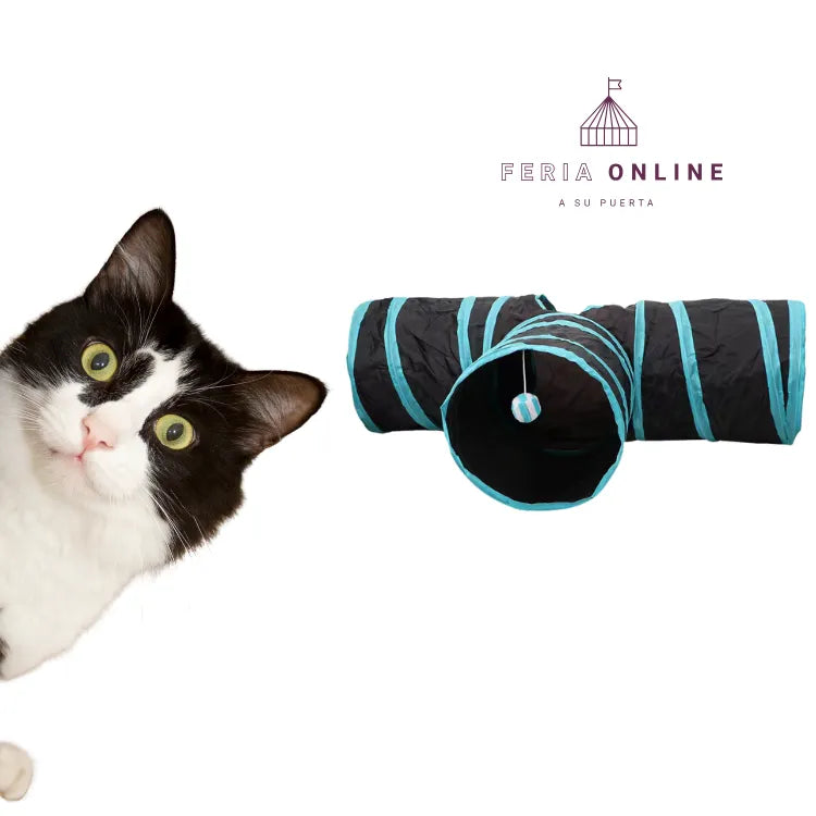 Tunel Para Gato Con Cuatro Salidas (Sin Pluma)