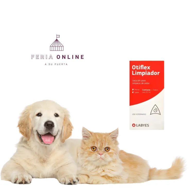 Limpiador De Oidos Perros Y Gatos Otiflex 25 ML