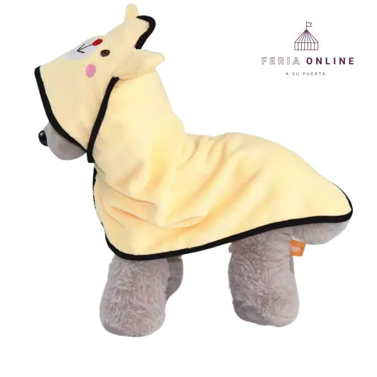 Toalla Salida de Baño Mascotas