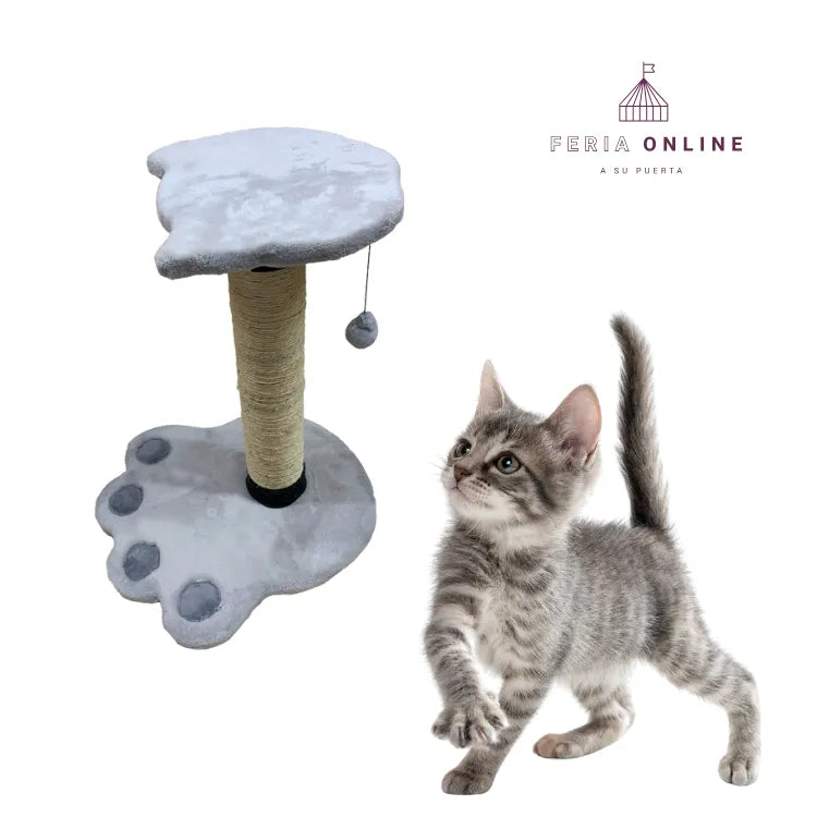 Gimnasio Con Rascador Huella para Gatos