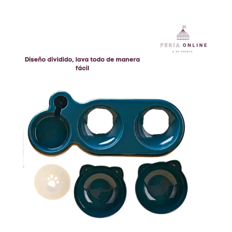 COMEDOR DISPENSADOR DE AGUA DOBLE