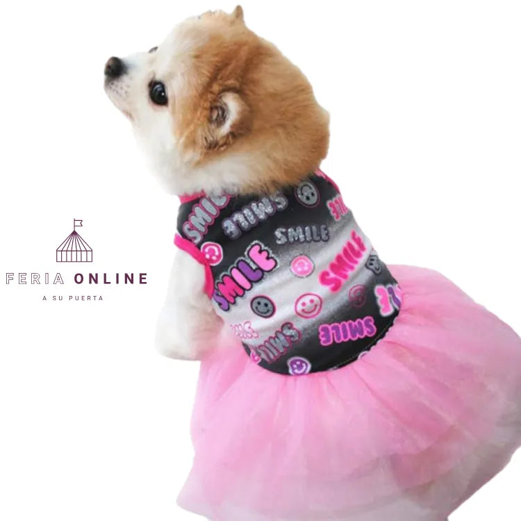 Vestido Tutú En Algodón Manga Cisa