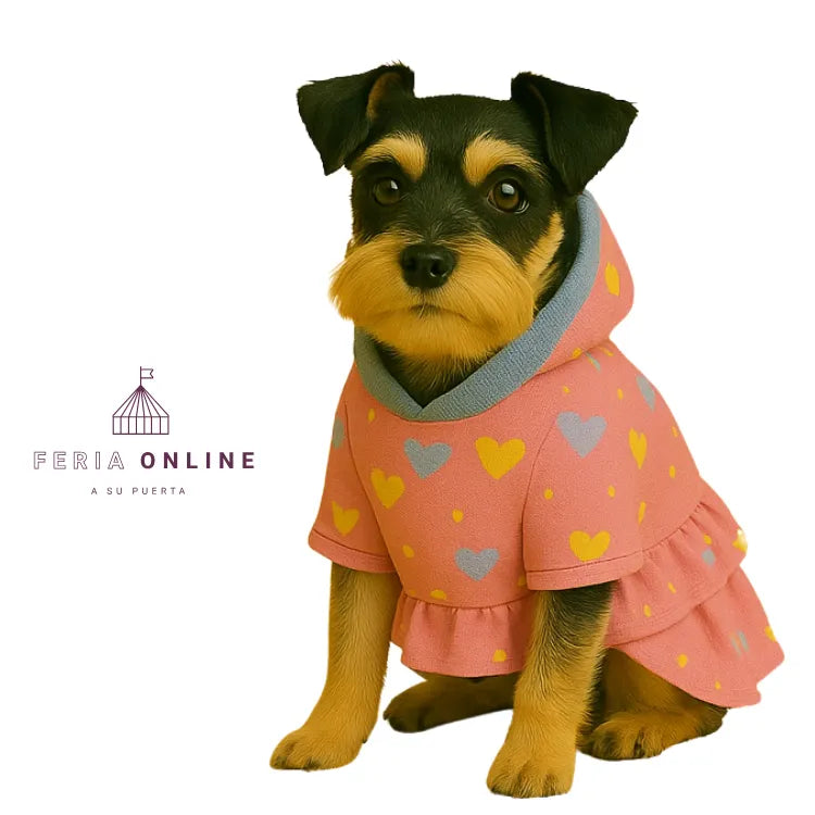 Vestido Corazones para Mascotas
