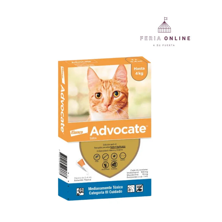 Advocate - Gatos Hasta 4 y 8kg.