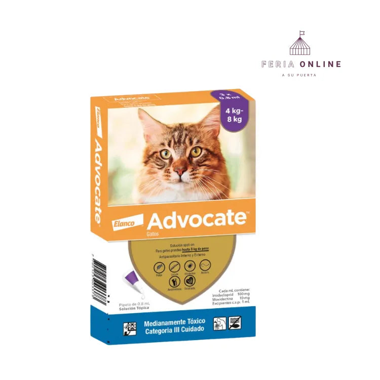 Advocate - Gatos Hasta 4 y 8kg.
