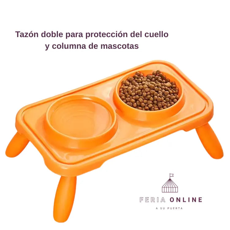 Comedero Alto Doble