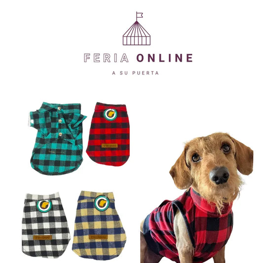 Camisa Leñadora para Mascotas