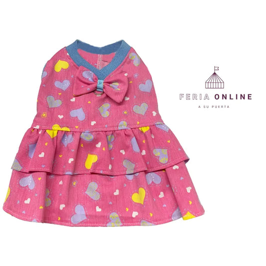 Vestido Corazones para Mascotas