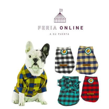Camisa Leñadora para Mascotas