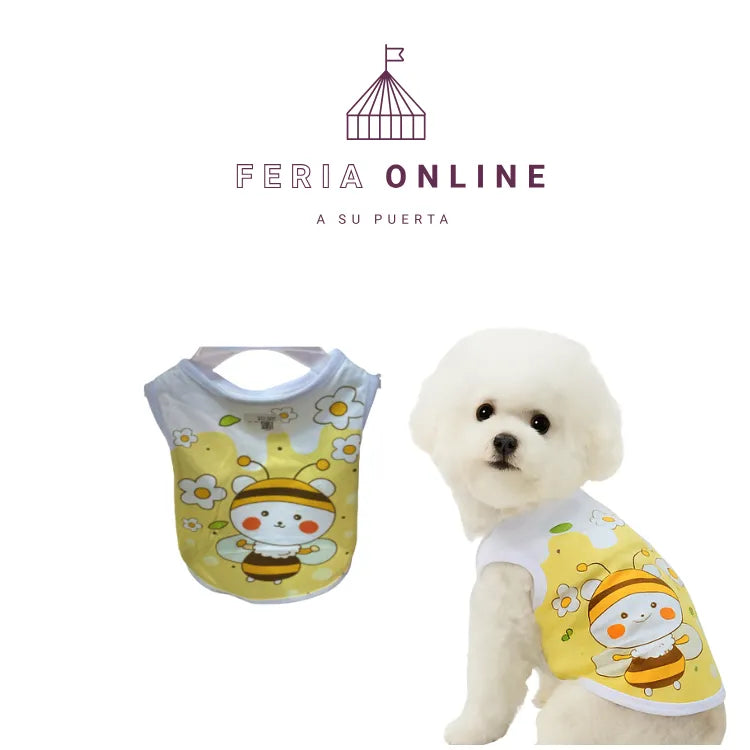Camiseta Estampada Mascotas