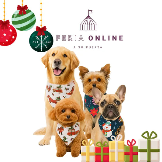 Pañoletas Navideñas Para Mascotas