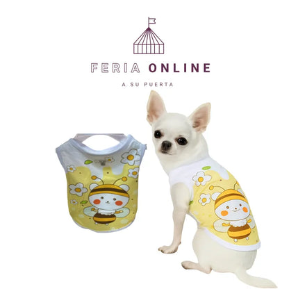 Camiseta Estampada Mascotas