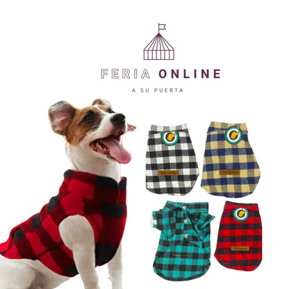 Camisa Leñadora para Mascotas