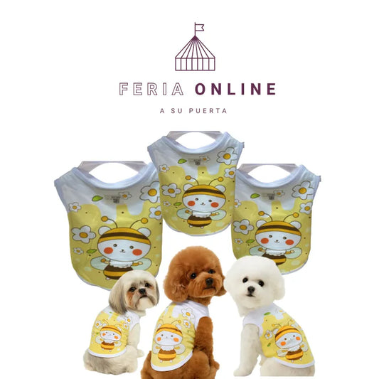 Camiseta Estampada Mascotas